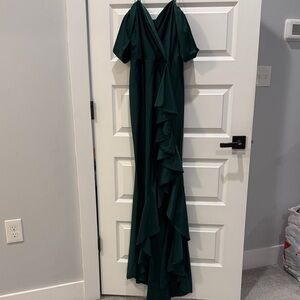 Chic Forest Green Maxi Dress